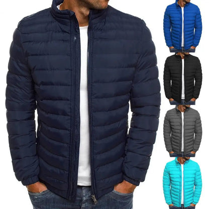 Daunenjacke – leicht – mit Reißverschluss – Herbstjacke – Herrenjacken-HauteBerlin