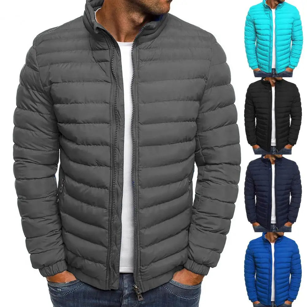 Daunenjacke – leicht – mit Reißverschluss – Herbstjacke – Herrenjacken-HauteBerlin