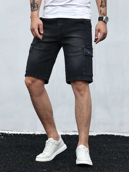 Denim Cargo Shorts | Casual | Stretch | Denim Shorts | Herren Shorts-HauteBerlin