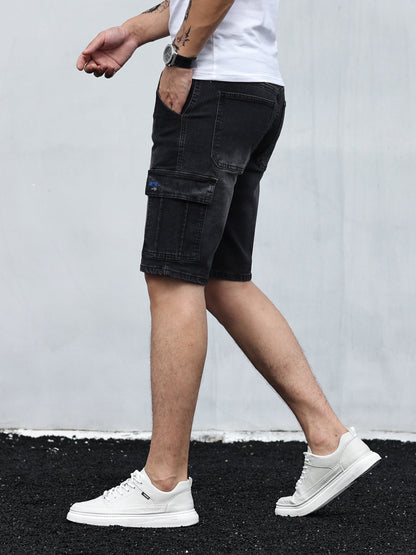 Denim Cargo Shorts | Casual | Stretch | Denim Shorts | Herren Shorts-HauteBerlin