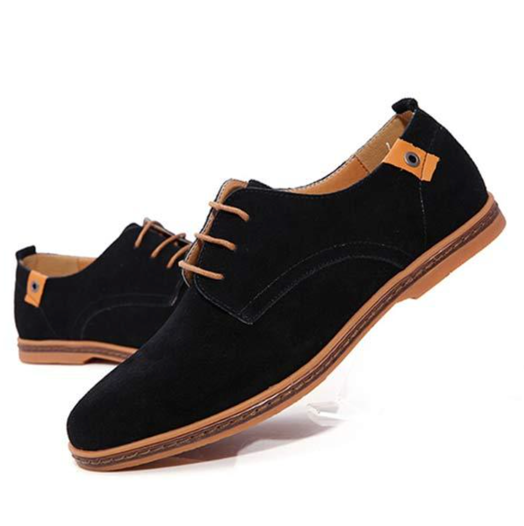 Dress Shoes - Flache Herren Schnürschuhe aus Wildleder-HauteBerlin