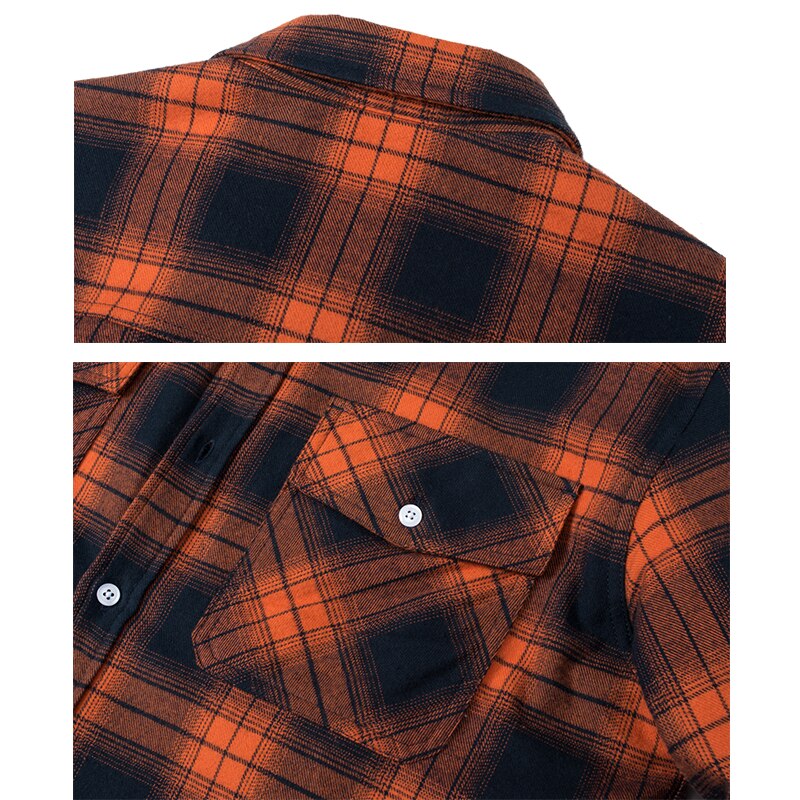 Flanellhemd - Fleece gefüttert - Überhemd - Kariertes Hemd - Herrenbekleidung-HauteBerlin