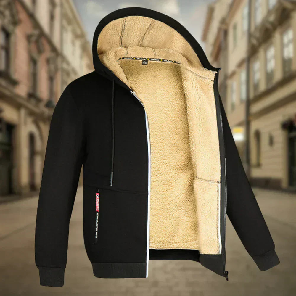 Fleece Hoodie Jacke - Winter - Warm - Zip-Up Hoodie - Herren Hoodie-HauteBerlin