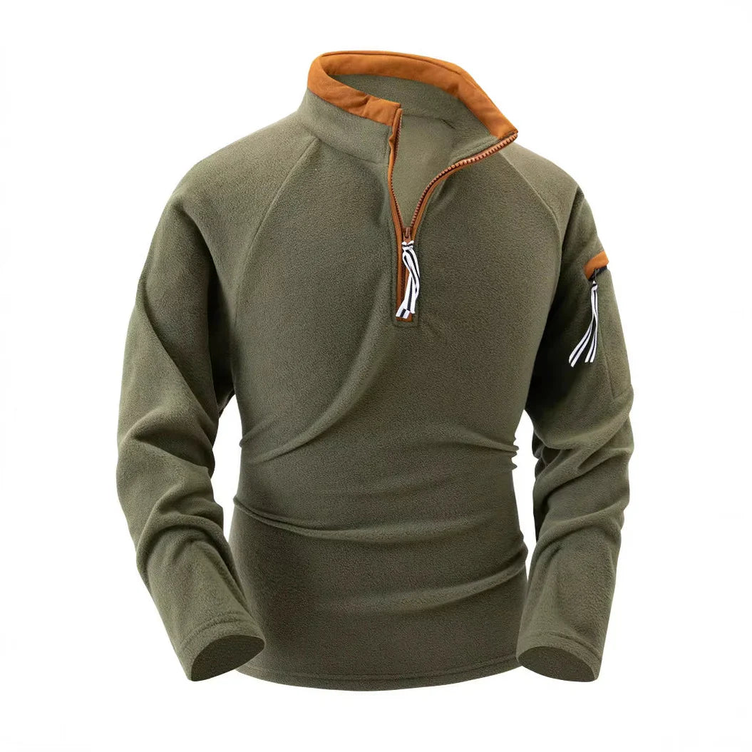 Fleece-Pullover | Lässig | Warm | Fleece mit halbem Reißverschluss | Fleece-Pullover für Männer-HauteBerlin