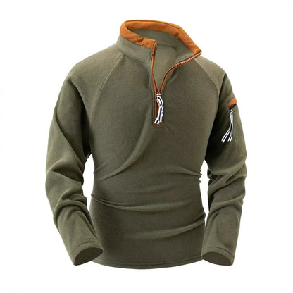 Fleece-Pullover | Lässig | Warm | Fleece mit halbem Reißverschluss | Fleece-Pullover für Männer-HauteBerlin