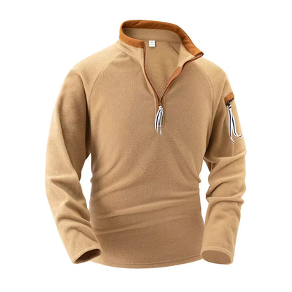 Fleece-Pullover | Lässig | Warm | Fleece mit halbem Reißverschluss | Fleece-Pullover für Männer-HauteBerlin