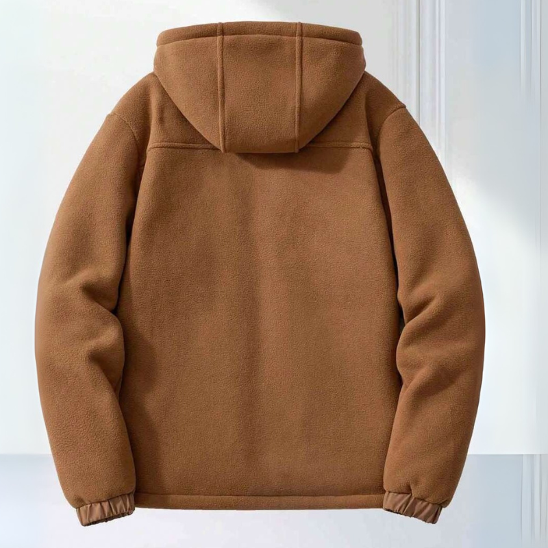 Fleecegefütterter Hoodie | Warm | Mit Reißverschluss | Winter-Hoodie | Herren-Hoodie-HauteBerlin
