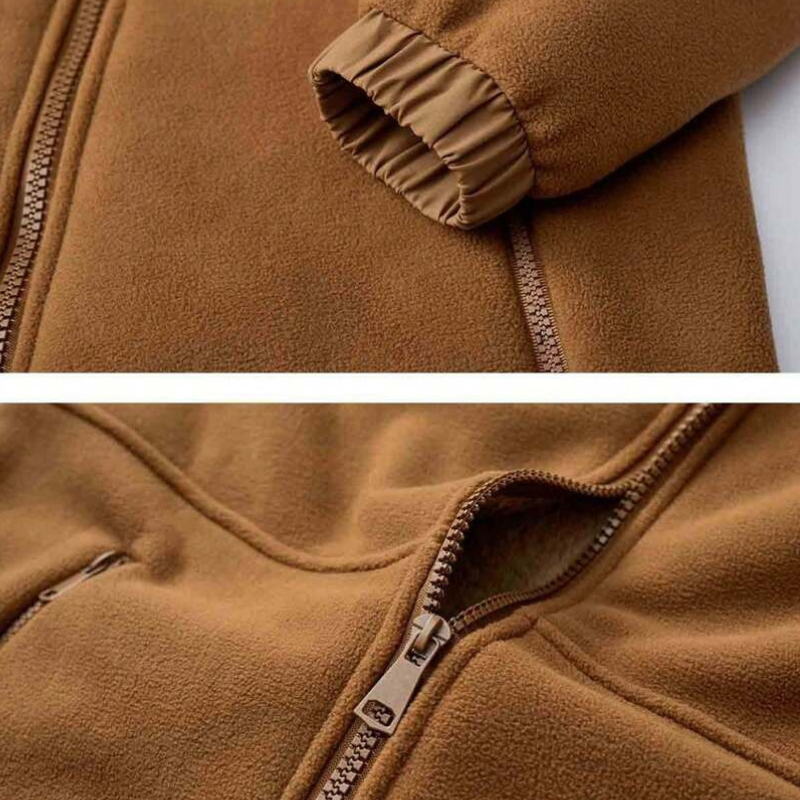 Fleecegefütterter Hoodie | Warm | Mit Reißverschluss | Winter-Hoodie | Herren-Hoodie-HauteBerlin