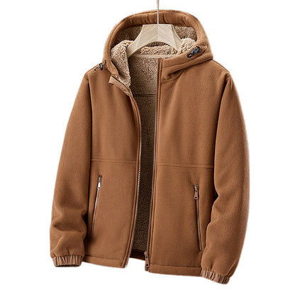 Fleecegefütterter Hoodie | Warm | Mit Reißverschluss | Winter-Hoodie | Herren-Hoodie-HauteBerlin