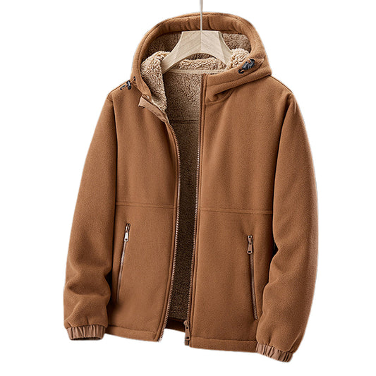 Fleecegefütterter Hoodie | Warm | Mit Reißverschluss | Winter-Hoodie | Herren-Hoodie-HauteBerlin
