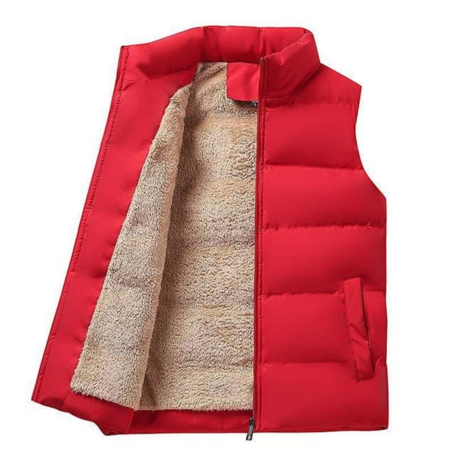 Gepolstertes Gilet - Herren Fleece gefütterte Pufferweste Bodywarmer-HauteBerlin