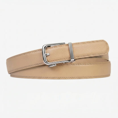 Gürtel Damen | Leder | Automatikschnalle | Ohne Löcher | Stufenlos Verstellbar-HauteBerlin