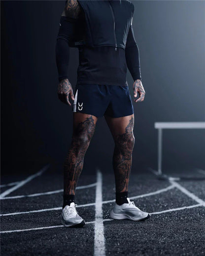 Gym Shorts | Drawstring | 2-in-1 | Sport Shorts | Herren Laufshorts-HauteBerlin