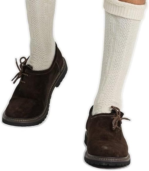 Haferlschuhe - Herren Echtleder Velours Traditionell Dunkelbraun Oktoberfest-HauteBerlin
