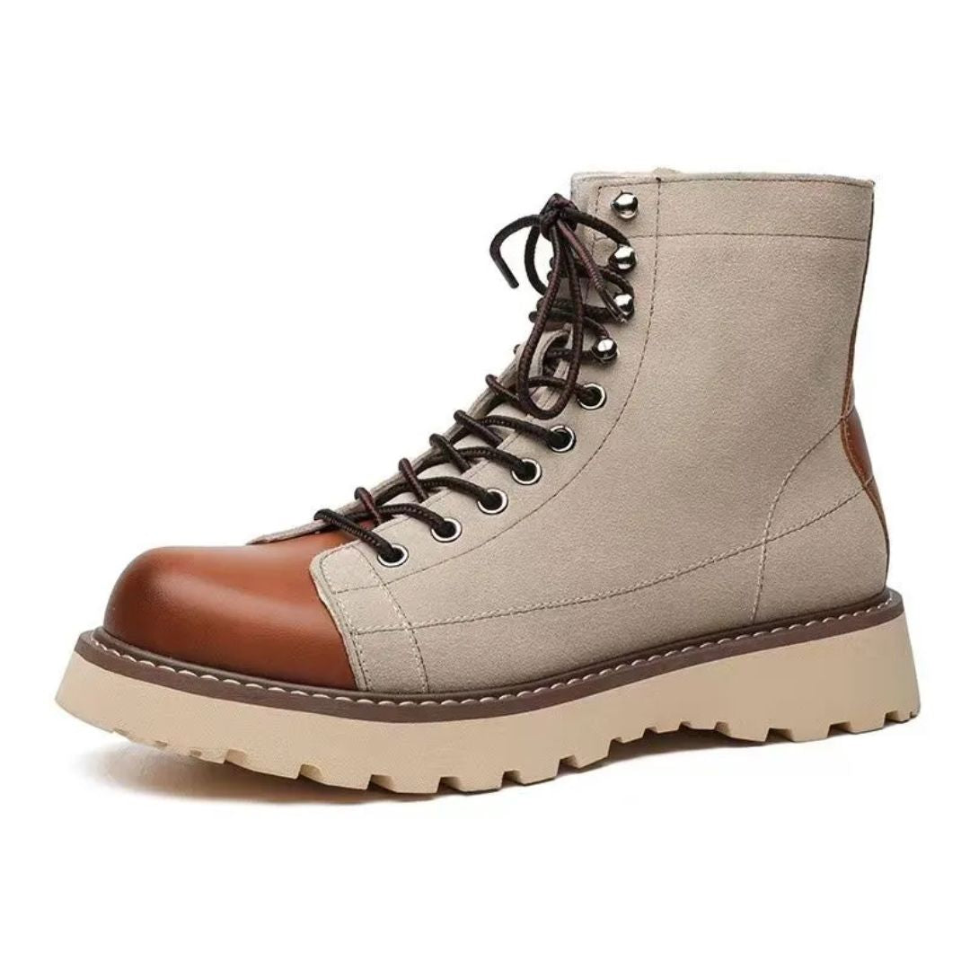Haferlschuhe - Herren Leder Beige Oktoberfest-HauteBerlin