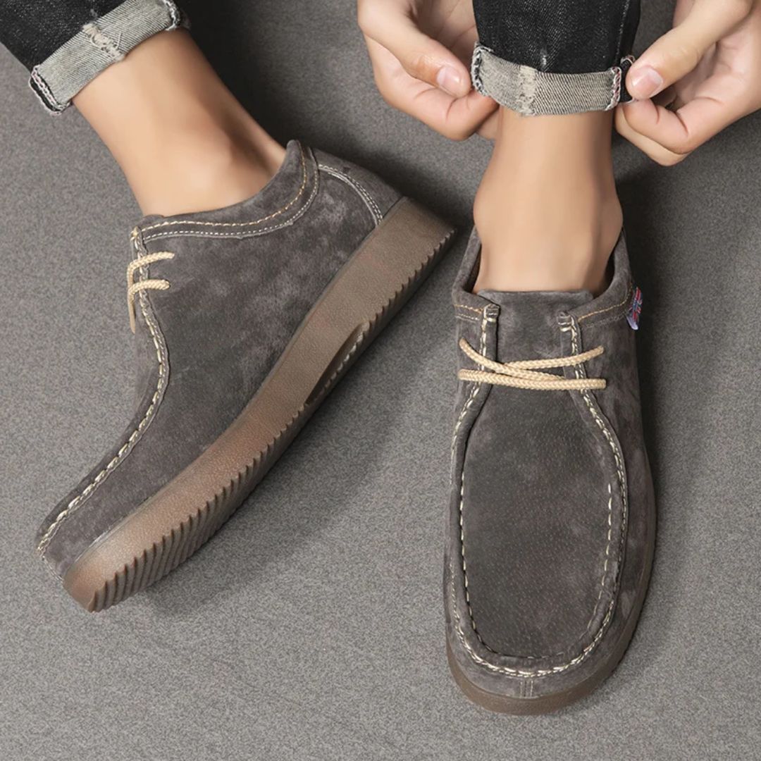 Haferlschuhe - Herren Wildleder Gelb Oktoberfest-HauteBerlin