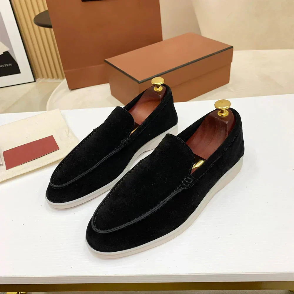 Halbschuhe | Bequem | Slip-On | Wildleder-Slipper | Herrenschuhe-HauteBerlin