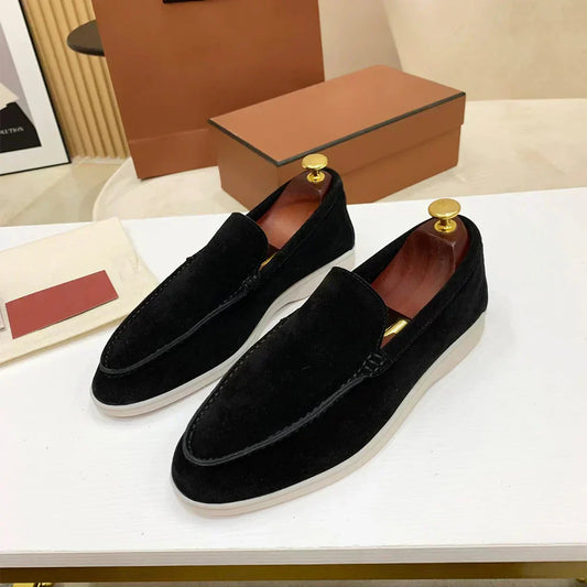 Halbschuhe | Bequem | Slip-On | Wildleder-Slipper | Herrenschuhe-HauteBerlin