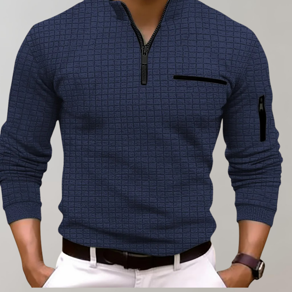 Halbzipfelmütze Zip Shirt | Pullover | Polo Shirt | Halbzipfelmütze Zip Sweatshirt | Herren-Half Zip Sweater-HauteBerlin