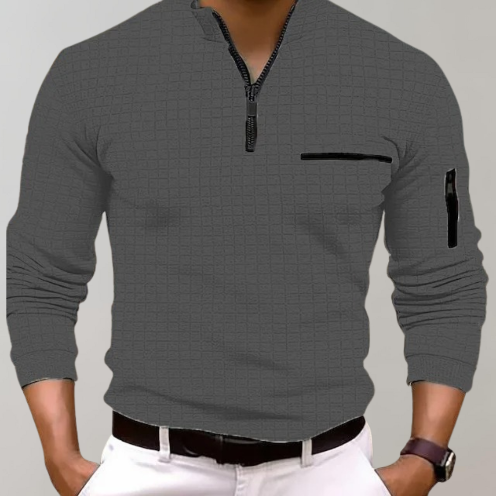 Halbzipfelmütze Zip Shirt | Pullover | Polo Shirt | Halbzipfelmütze Zip Sweatshirt | Herren-Half Zip Sweater-HauteBerlin