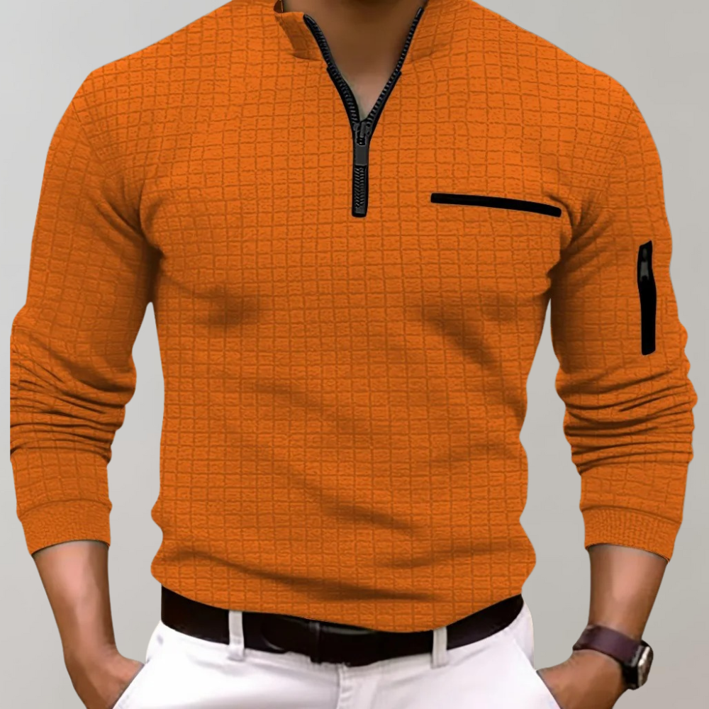 Halbzipfelmütze Zip Shirt | Pullover | Polo Shirt | Halbzipfelmütze Zip Sweatshirt | Herren-Half Zip Sweater-HauteBerlin
