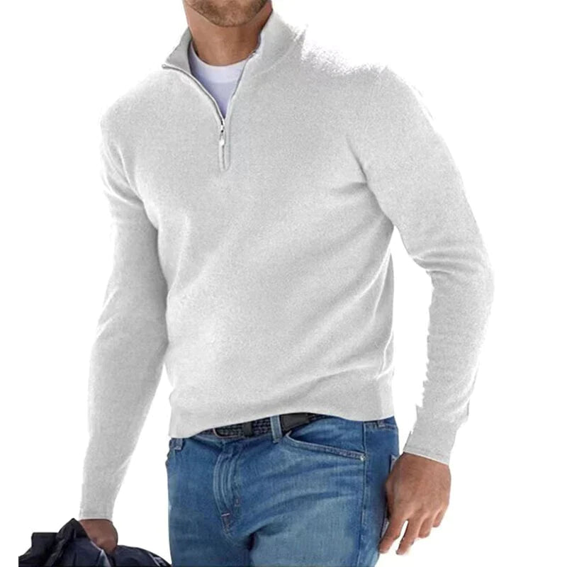 Half-Zip Pullover - Warmer Langarm-Strickpullover für Männer-HauteBerlin