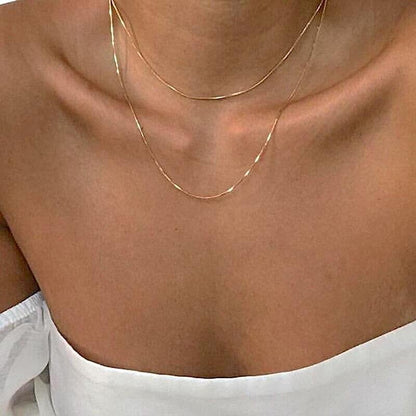 Halskette Damen | Dünne Kette | Gold oder Silber-HauteBerlin