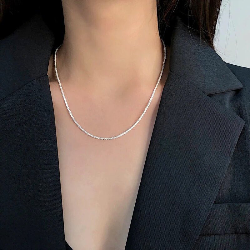 Halskette Damen | Funkelnde Kette | Silber oder Gold-HauteBerlin