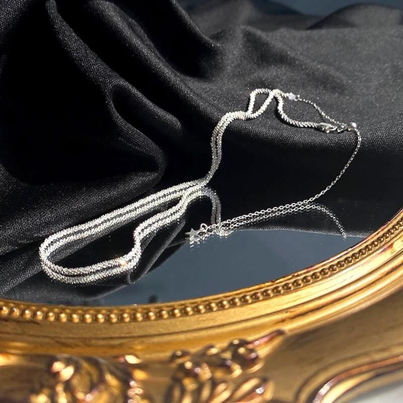 Halskette Damen | Funkelnde Kette | Silber oder Gold-HauteBerlin