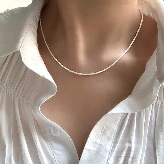 Halskette Damen | Funkelnde Kette | Silber oder Gold-HauteBerlin