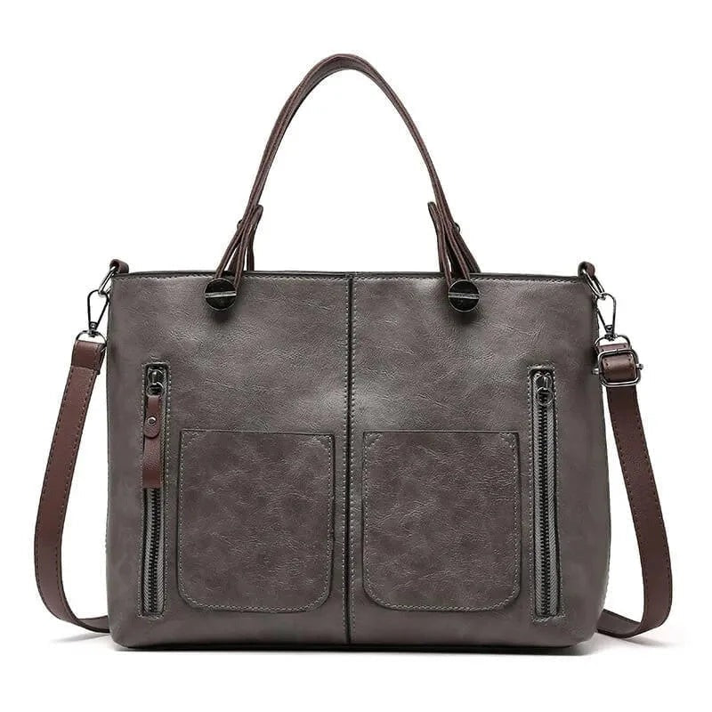 Handtasche Damen Groß | Kunstleder Shopper | Abnehmbarer Schultergurt-HauteBerlin