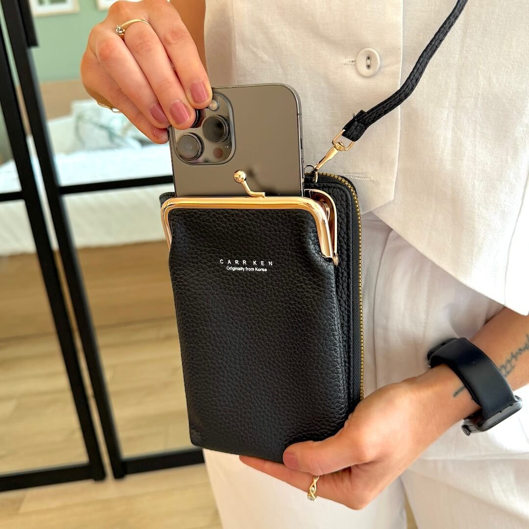 Handytasche Damen | Umhängetasche mit Geldbörse | Verstellbar-HauteBerlin