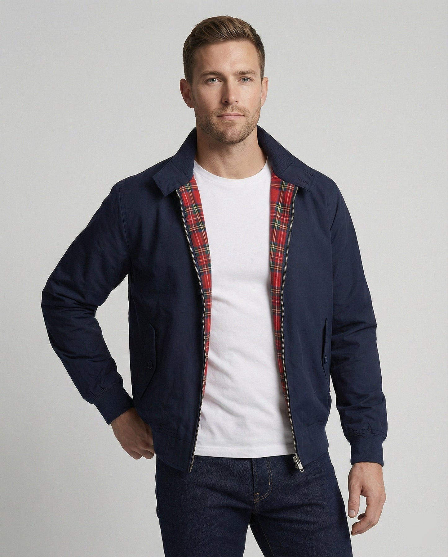 Harrington-Jacke | Freizeit | Reißverschluss | Bomberjacke | Herrenjacke-HauteBerlin
