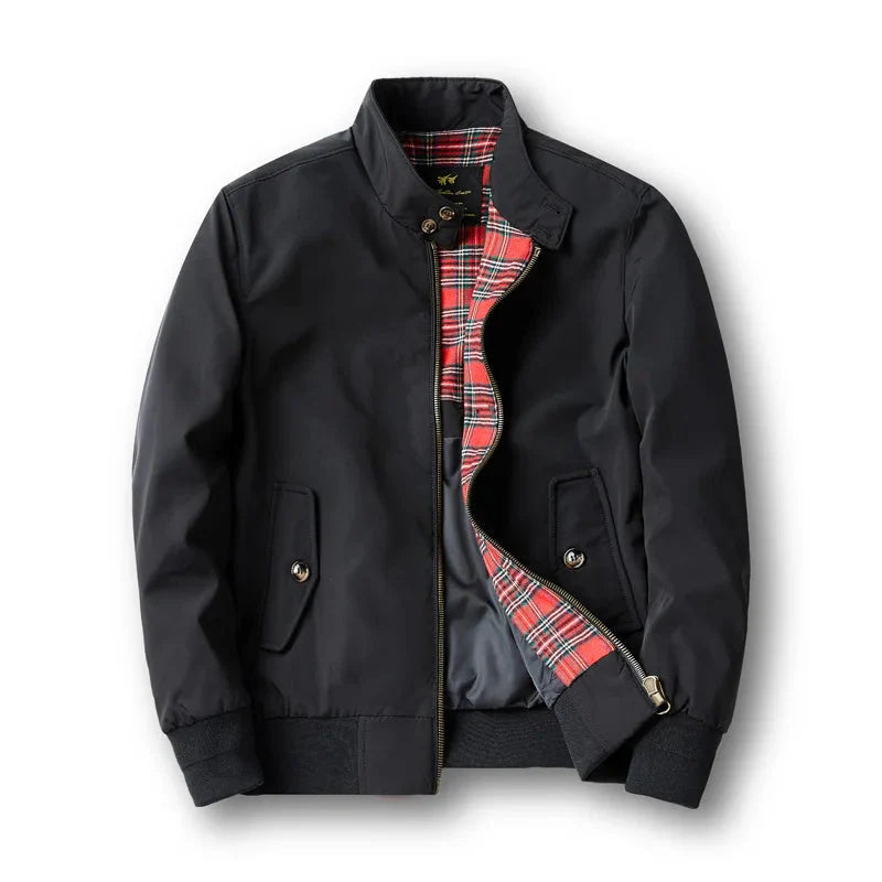 Harrington-Jacke | mit Reißverschluss | Herbst | Bomberjacke | Herrenjacke-HauteBerlin