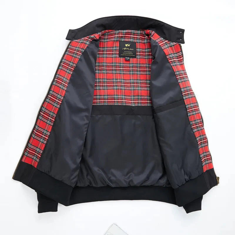 Harrington-Jacke | mit Reißverschluss | Herbst | Bomberjacke | Herrenjacke-HauteBerlin