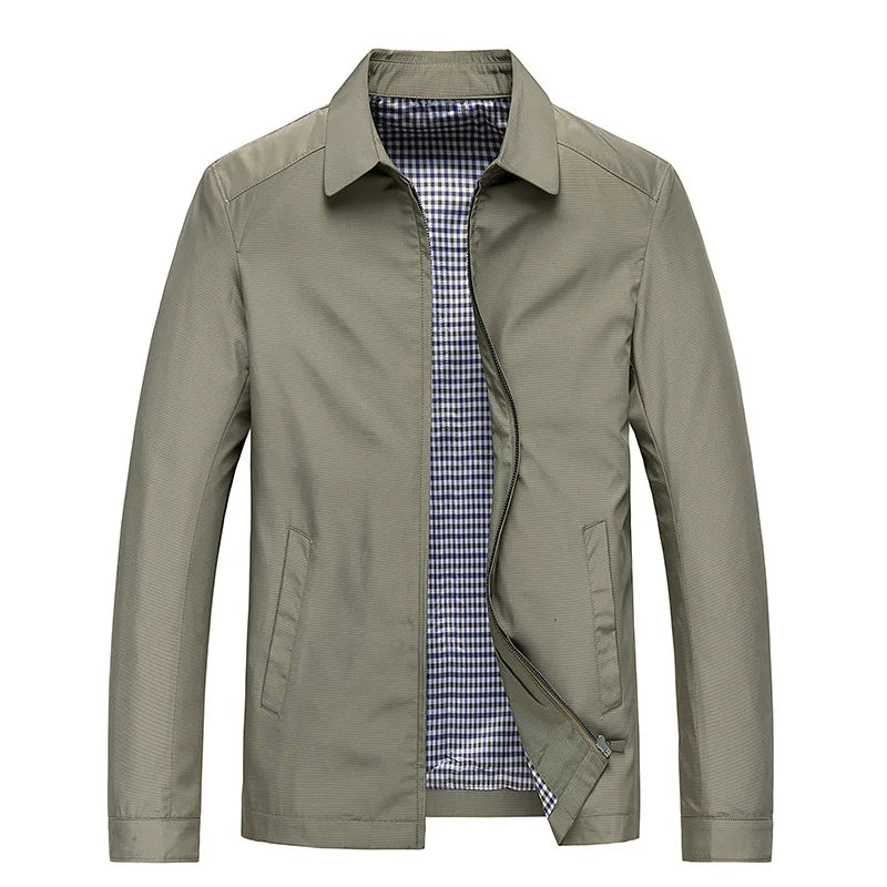 Harrington Jacke – mit Reißverschluss – leicht – winddicht – Herrenjacke-HauteBerlin