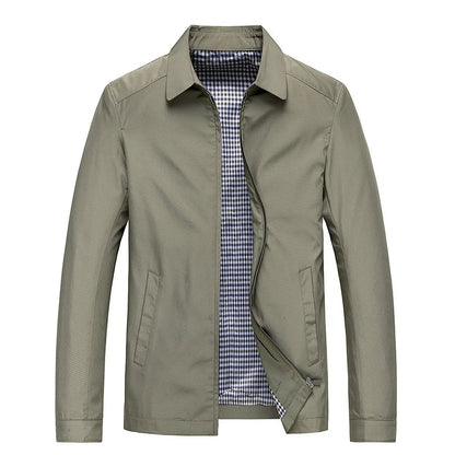 Harrington Jacke – mit Reißverschluss – leicht – winddicht – Herrenjacke-HauteBerlin