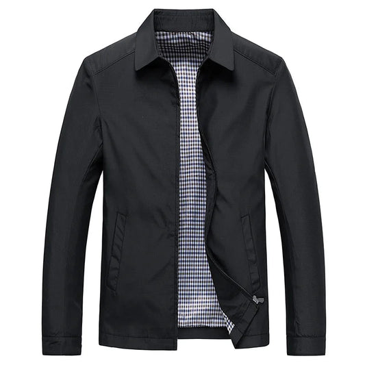 Harrington Jacke – mit Reißverschluss – leicht – winddicht – Herrenjacke-HauteBerlin