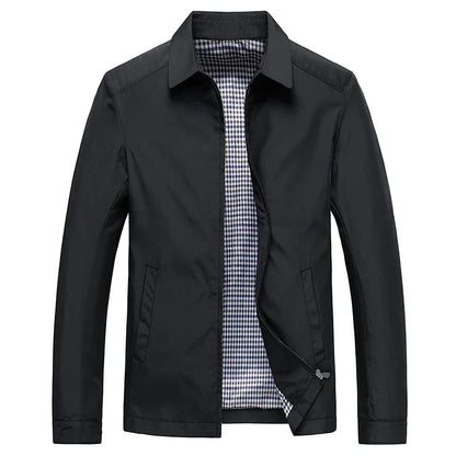 Harrington-Jacke – mit Reißverschluss – wasserdicht – Herbstjacke – Herrenjacken-HauteBerlin