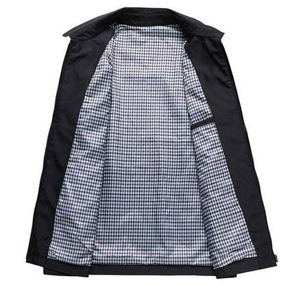 Harrington-Jacke – wasserdichte, winddichte Herbstjacke für Herren mit Reißverschluss-HauteBerlin