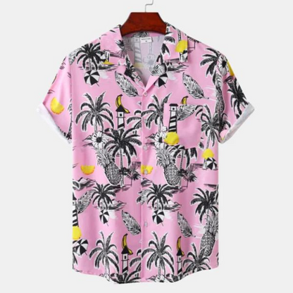 Hawaii Surf Floral Bluse für Männer-HauteBerlin