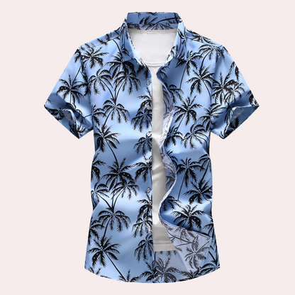 Hawaiihemd | Bedruckt | Mit Knöpfen | Kurzarmhemd | Sommerhemd für Männer-HauteBerlin
