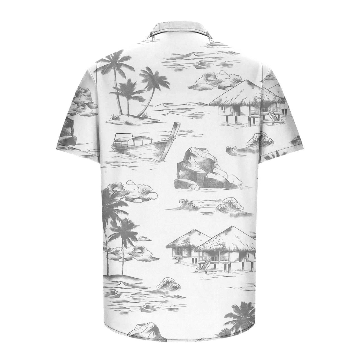 Hawaiihemd Herren: Kurzarmhemd mit Palmen-Print für den Sommer-HauteBerlin