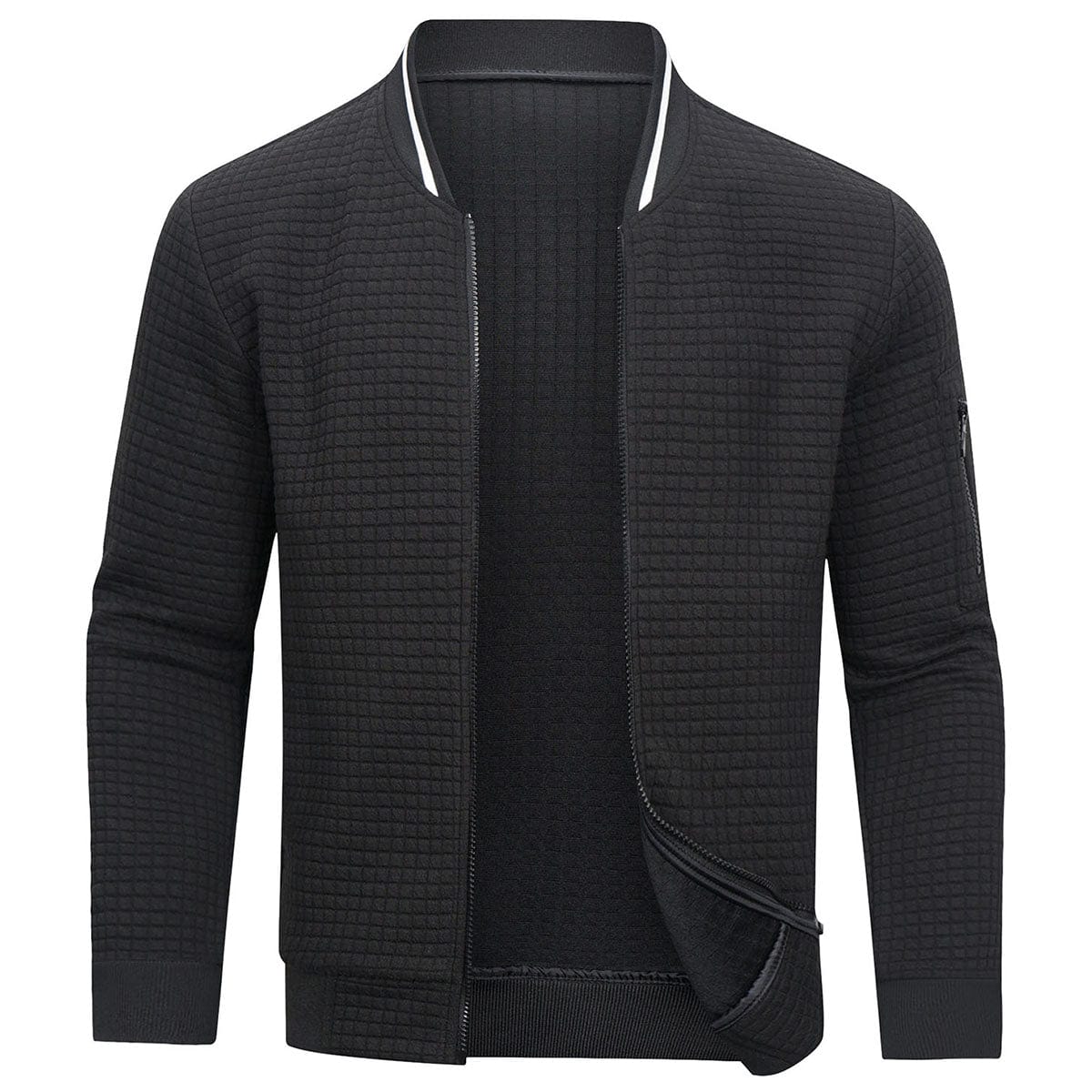 Hemd mit Reißverschluss - Warmes Langarm-Sweatshirt für Männer Strickjacke-HauteBerlin
