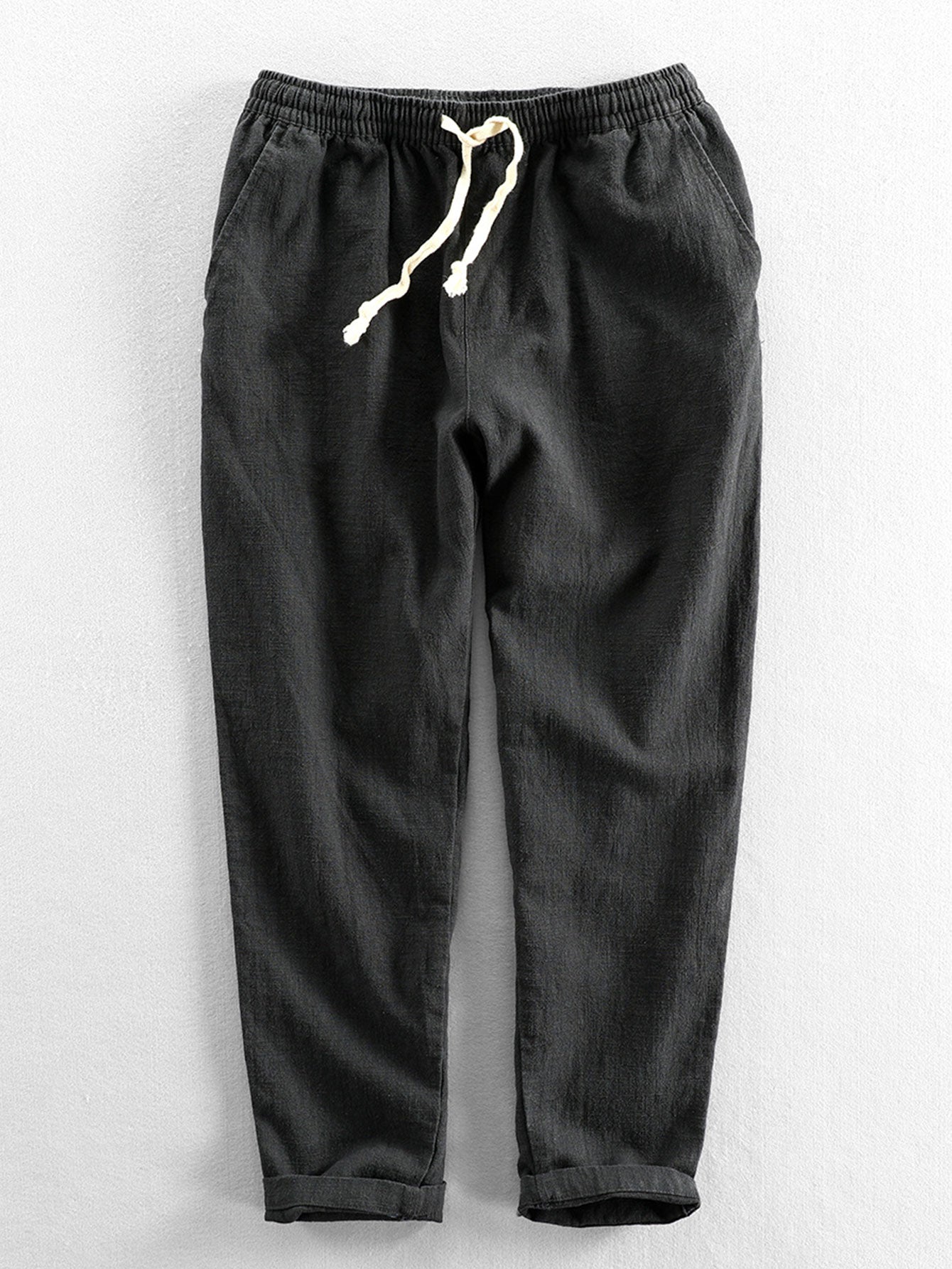 Hemd und Hose im Set | Knopfleiste | Lange Ärmel | Leinen Zweiteiler | Herren-Kombi-HauteBerlin