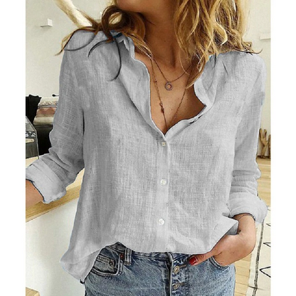 Hemdbluse | Mit Kragen | Leicht | Damenbluse mit langen Ärmeln-HauteBerlin