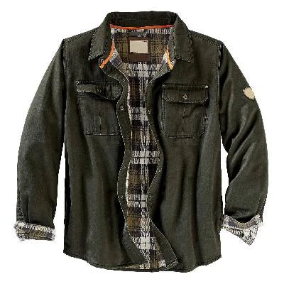 Hemdjacke - Herren Flanell gefüttertes Überhemd-HauteBerlin