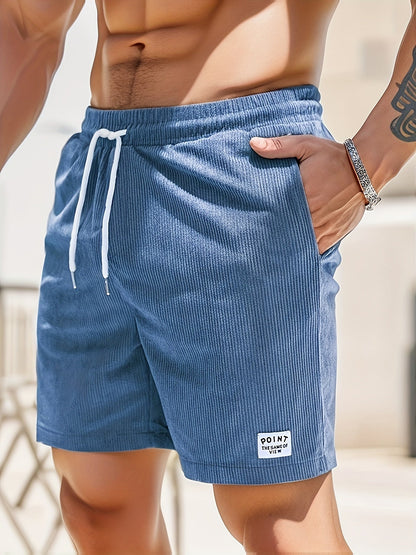 Herren-Cordshorts | Cord | Elastischer Bund | Shorts für den Sommer | Herren-Shorts-HauteBerlin