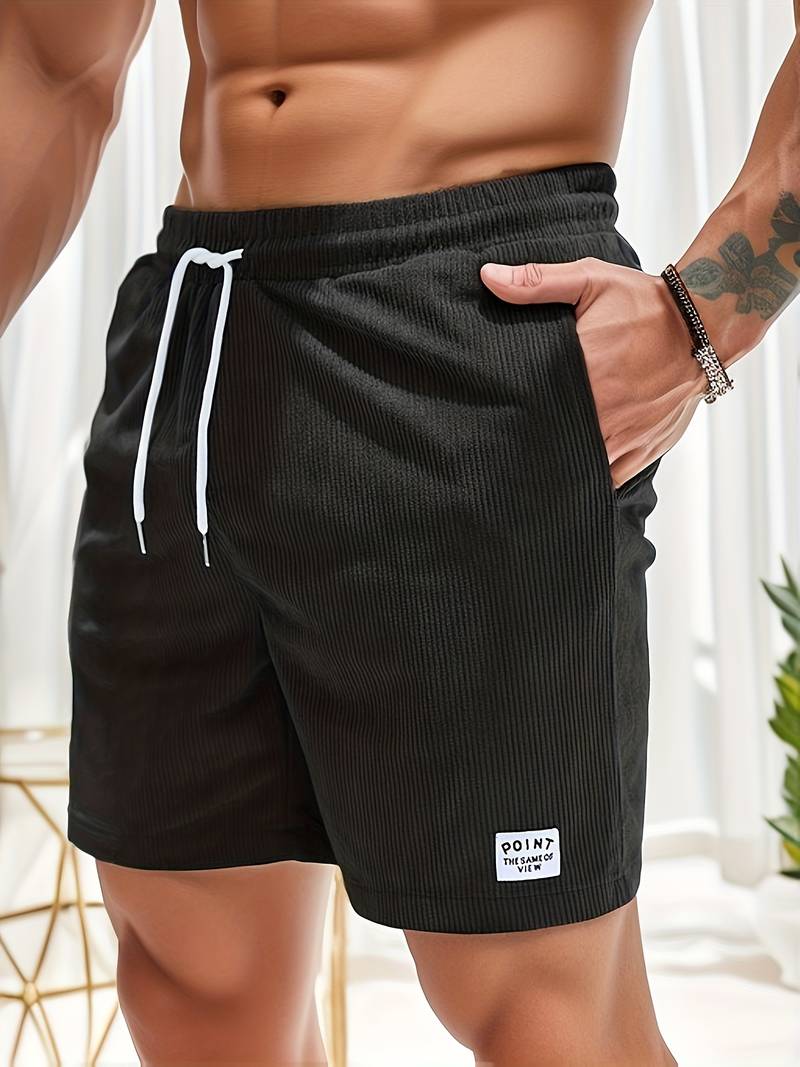 Herren-Cordshorts | Cord | Elastischer Bund | Shorts für den Sommer | Herren-Shorts-HauteBerlin