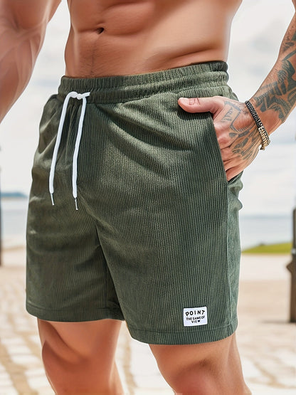 Herren-Cordshorts | Cord | Elastischer Bund | Shorts für den Sommer | Herren-Shorts-HauteBerlin